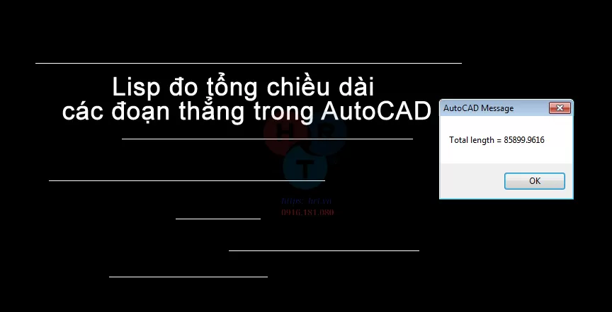 Lisp Tính Tổng Chiều Dài
