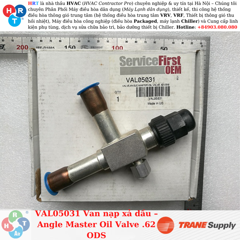 VAL05031 Van nạp xả dầu – Angle Master Oil Valve .62 ODS