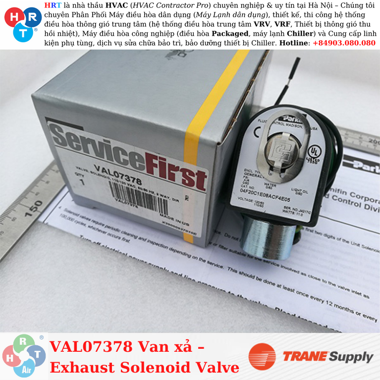 VAL07378 Van xả – Exhaust Solenoid Valve - HRT