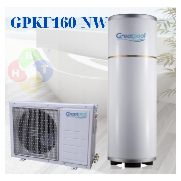 Máy Bơm Nhiệt Nước Nóng HeatPump Dân Dụng GreatPool GPKF160-NW