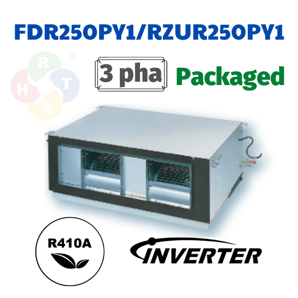 Packaged Daikin 1 chiều Inverter 91.000BTU FDR250PY1/RZUR250PY1