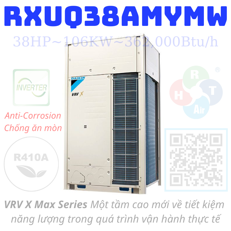 Dàn Nóng Daikin VRV X Max 38HP RXUQ38AMYMW - HRT