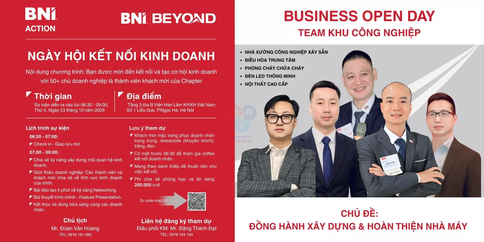 THƯ MỜI KẾT NỐI KINH DOANH – BNI ACTION – 23/10/2025
