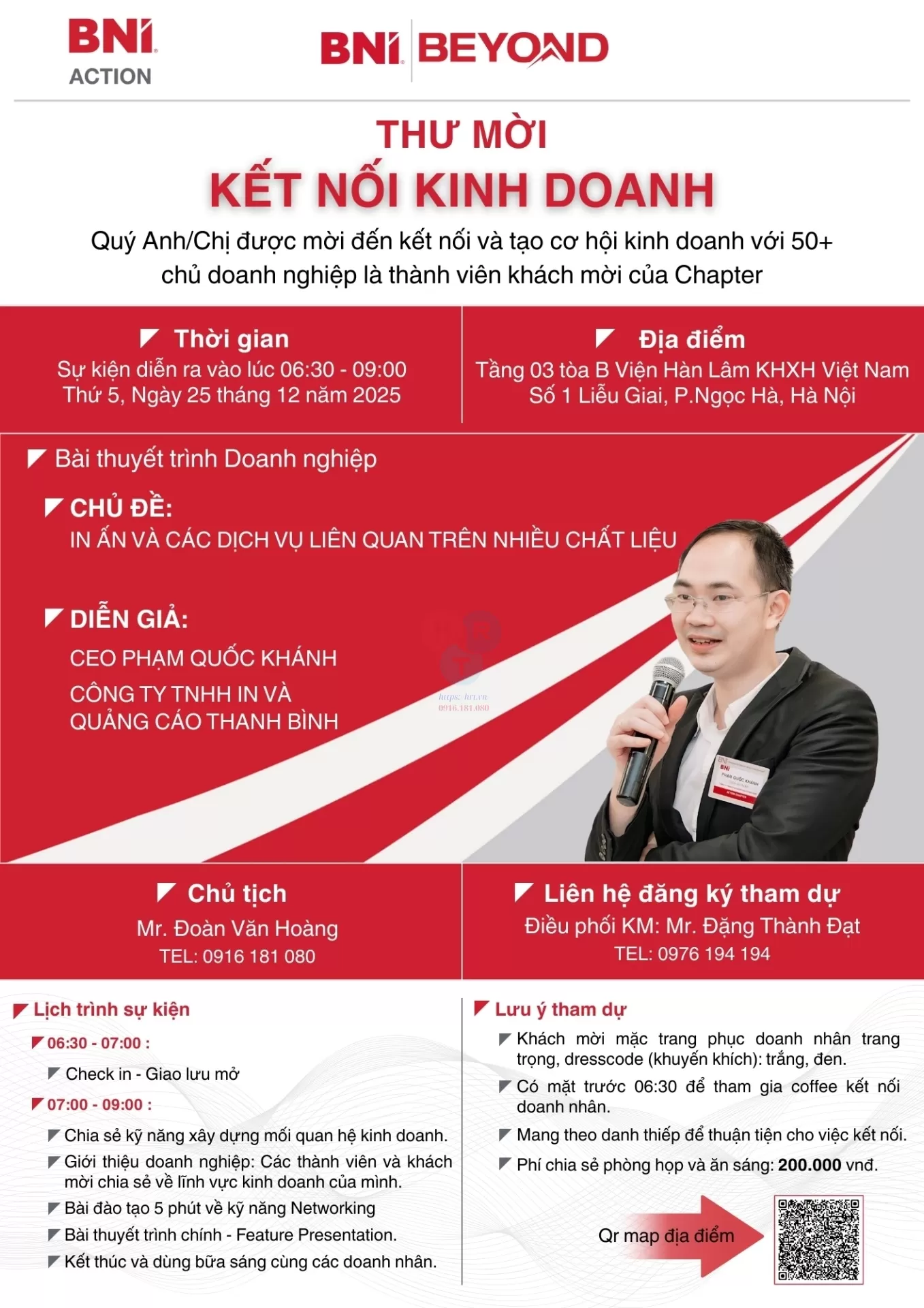 Kết Nối Kinh Doanh BNI Action 25/12/2025