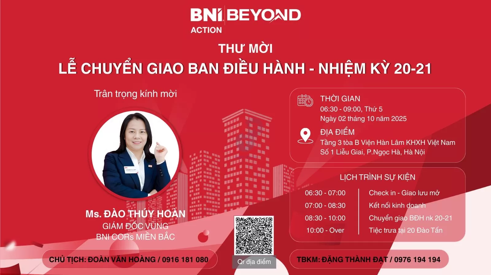 BNI Action Chào Đón 2 Giám Đốc Tại Lễ Chuyển Giao NK20-21