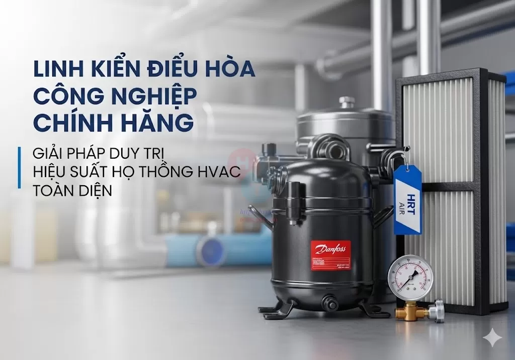 Linh Kiện Điều Hòa Công Nghiệp Chính Hãng: Giải Pháp Duy Trì Hiệu Suất Hệ Thống HVAC Toàn Diện 2026