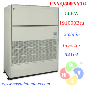 Dàn Lạnh Điều Hòa Trung Tâm VRV Daikin Loại Tủ Đứng Đặt Sàn FXVQ500NY1 Nối Ống Gió - HRT