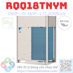 Dàn Nóng Daikin VRV IV Q series 1 Chiều 18HP RQQ18TNYM - HRT