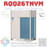 Dàn Nóng Daikin VRV IV Q series 1 Chiều 26HP RQQ26TNYM - HRT