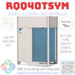 Dàn Nóng Daikin VRV IV Q series 1 Chiều 40HP RQQ40TSYM - HRT