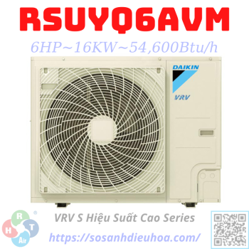Dàn Nóng Daikin VRV S Daikin 2 Chiều 6HP RSUYQ6AVM - HRT